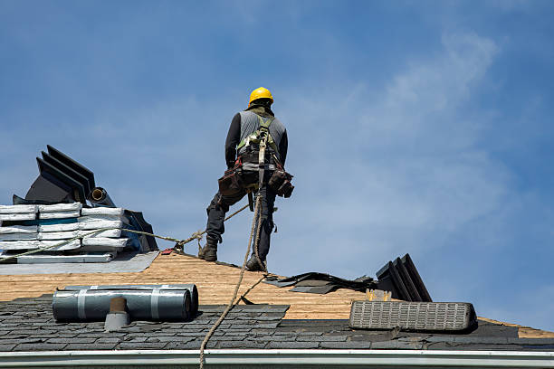 Professional Gutter Installation technician working in West River, MD